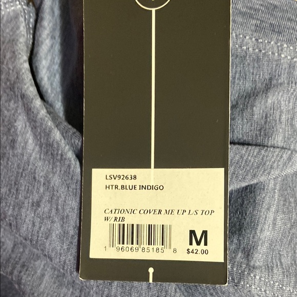 NWT Velocity Women’s Cationic Cover Me Up L/S Top w/ Rib - Picture 3 of 4